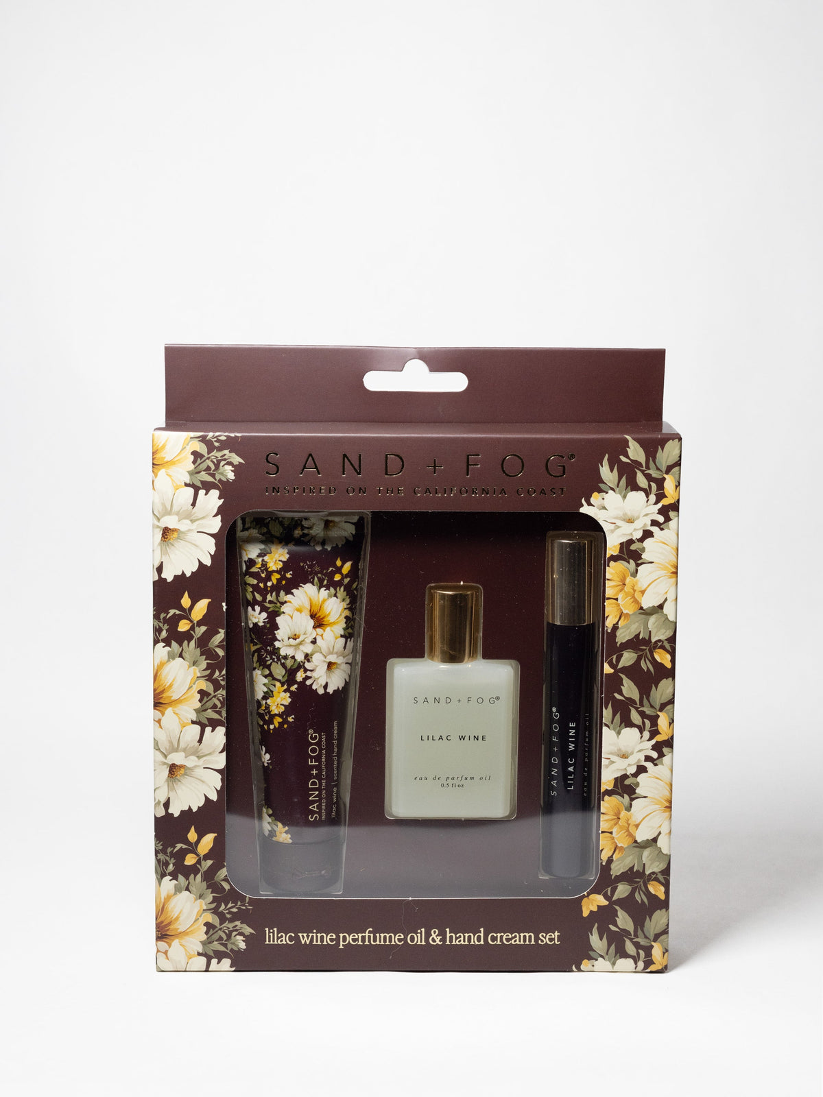 Premium Hand Cream and Perfume Oil Rollerball Set - Lilac Wine