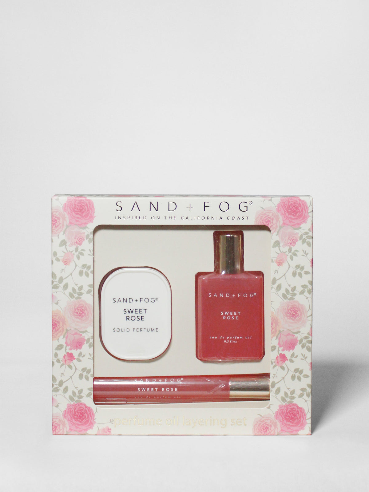 Premium Perfume Oil Rollerballs and Solid Perfume Set - Sweet Rose