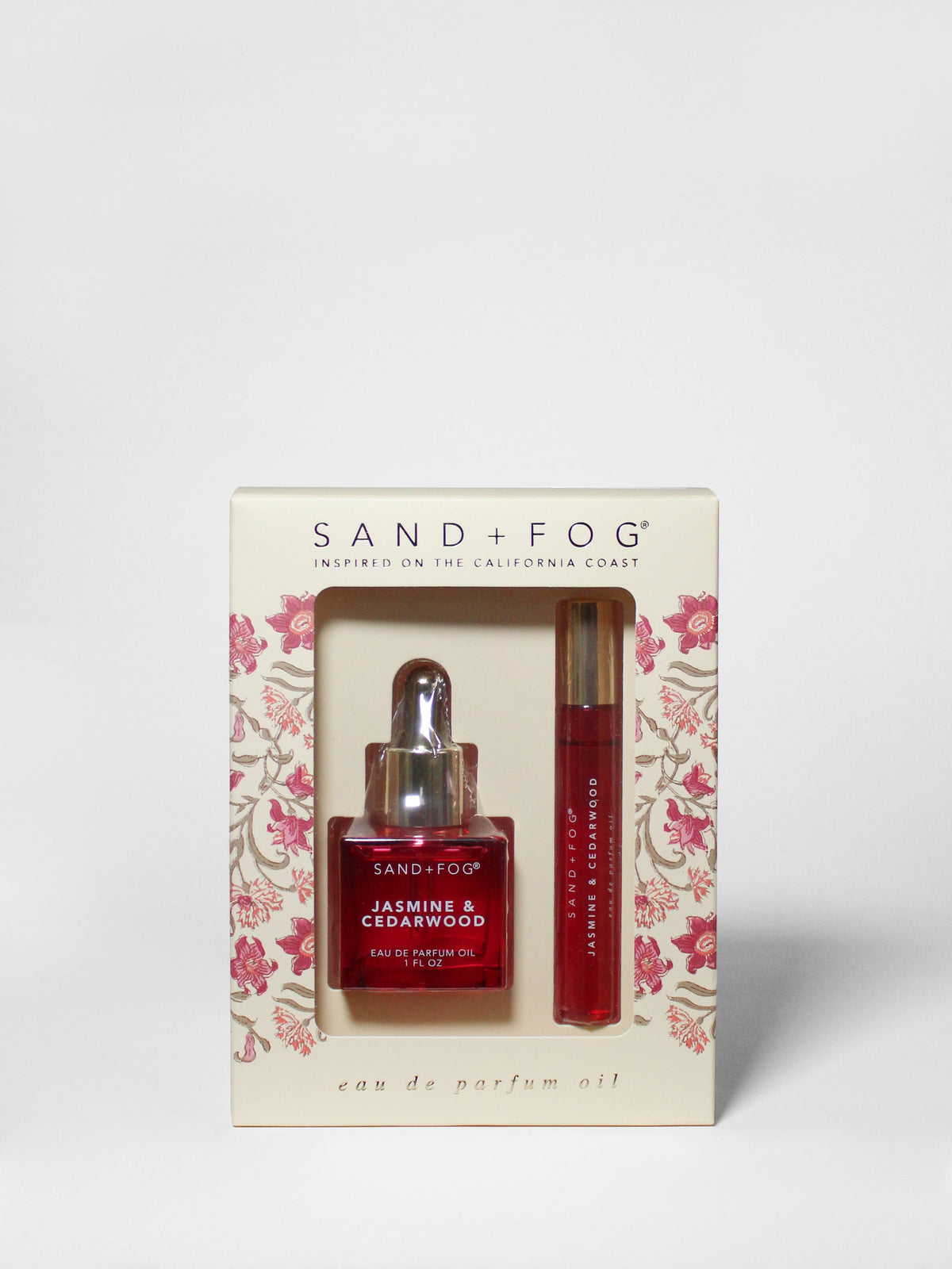 Premium Perfume Oil Rollerball and Perfume Dropper Set - Jasmine & Cedarwood