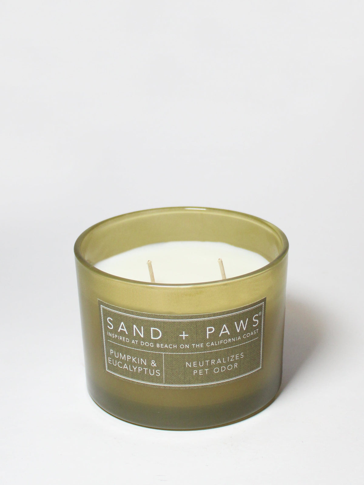 Sand + Paws Pumpkin & Eucalyptus 12 oz scented candle