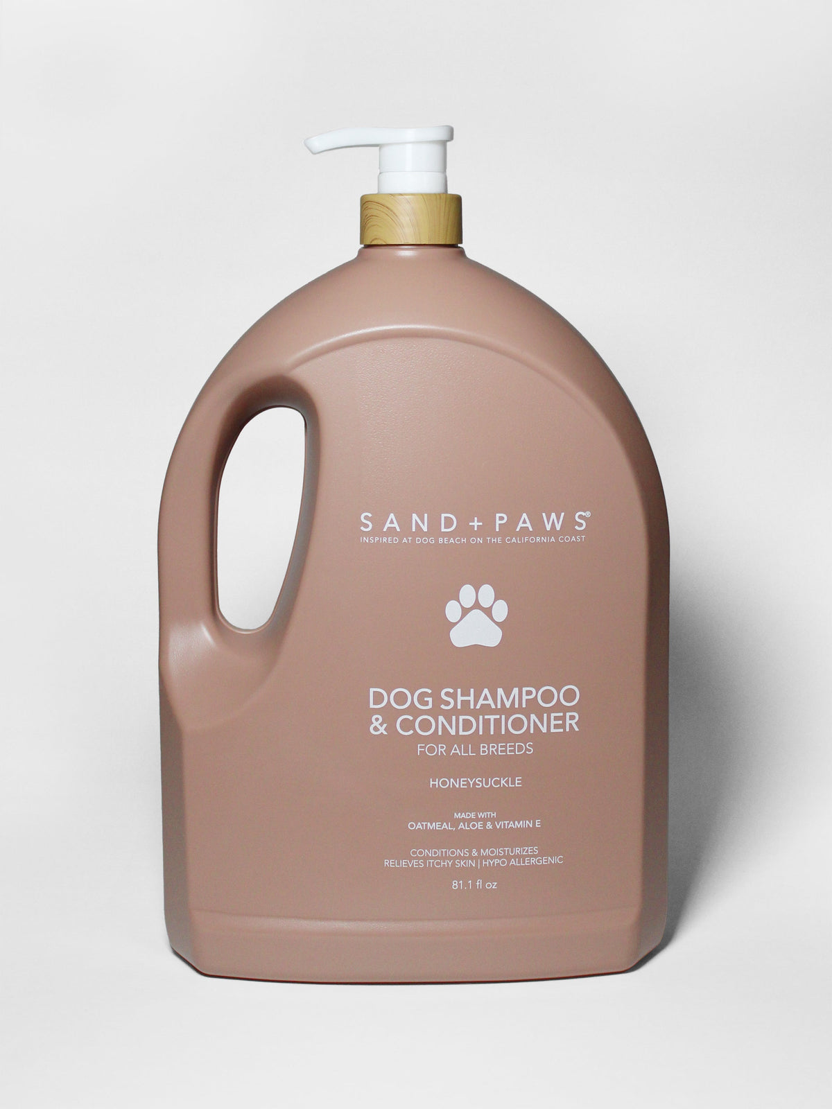 Premium Sand + Paws Pet Shampoo & Conditioner - Honeysuckle