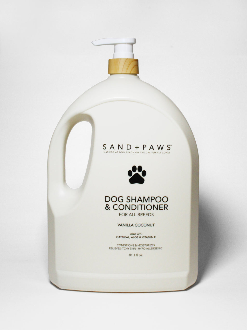 Premium Sand + Paws Pet Shampoo & Conditioner - Vanilla Coconut