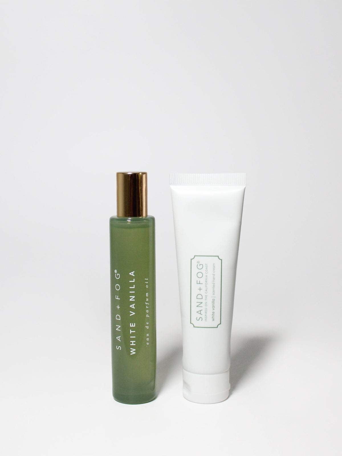 Premium Hand Cream and Perfume Oil Rollerball Set - White Vanilla