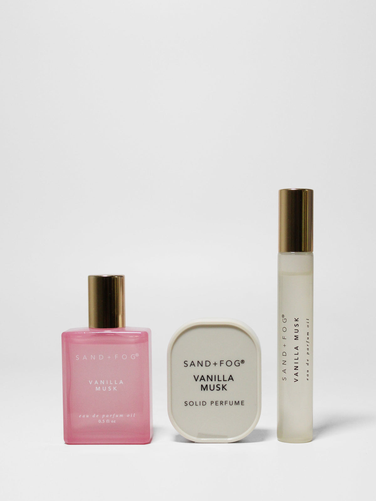 Premium Perfume Oil Rollerballs and Solid Perfume Set - Vanilla Musk