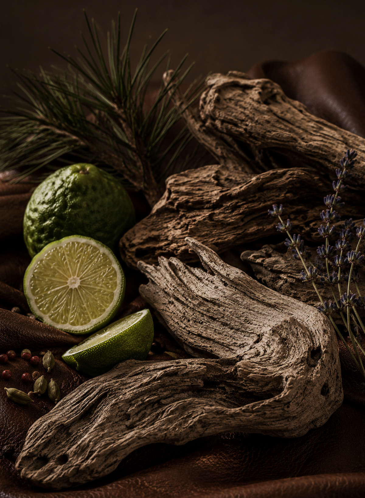 Luxury Driftwood & Leather 50ml Perfume Oil Dropper