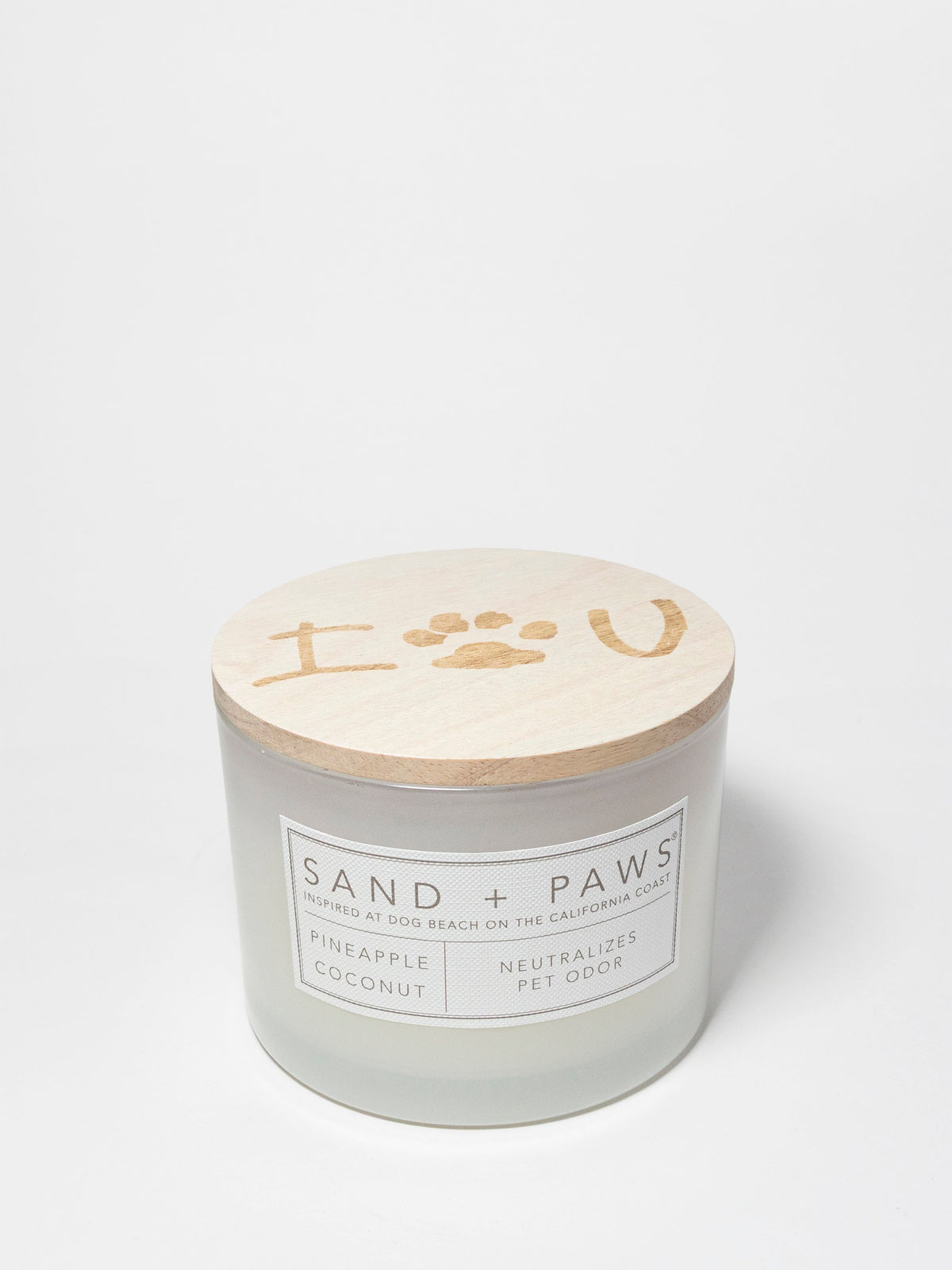 Sand + Paws Pineapple Coconut 12 oz scented candle